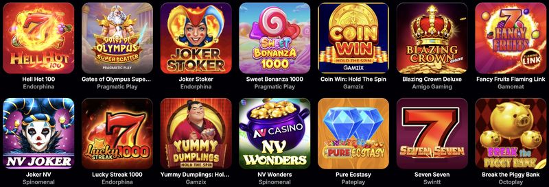 NV Casino Site Spelautomater
